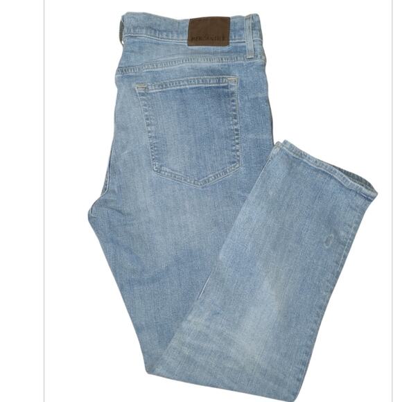 J. Crew Mercantile Straight Leg Jeans Men 36 X 30 Blue Light Wash Normcore - Picture 1 of 14